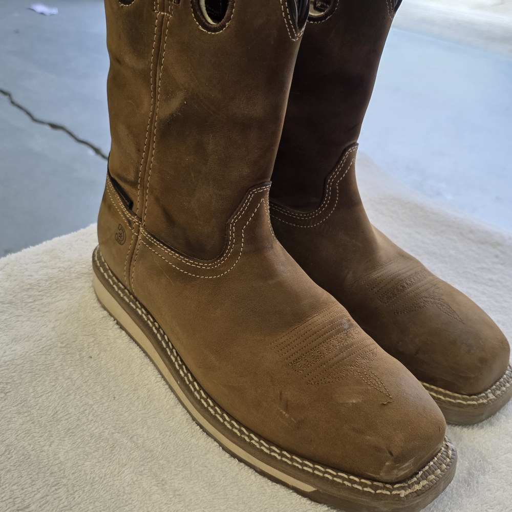 Wolverine Steel Toe Brown Leather Men's Boots